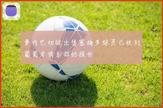 费内巴切欲出售塞梅多球员已收到葡萄牙俱乐部的报价